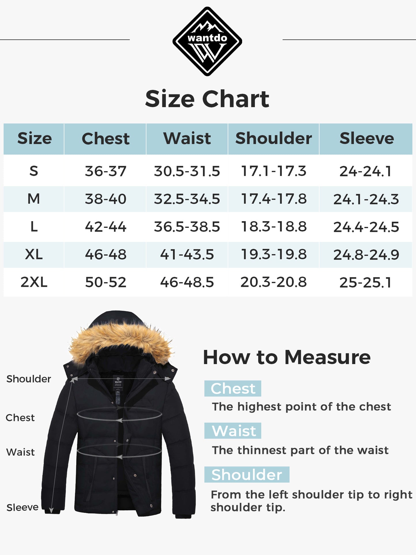 Men'S Puffer Jacket Winter Puffer Coat Hooded Warm Outerwear Jacket Black M